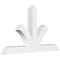 Ekena Millwork Richland Architectural Grade PVC Gable Bracket, 48"W x 28"H x 4"D x 4"F, 14/12 Pitch GBP048X28X0404RIC00 - alternate 1